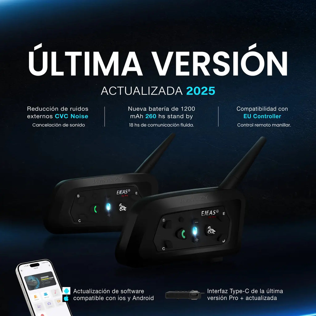 Intercomunicadores V6 Plus (Pack de 2)