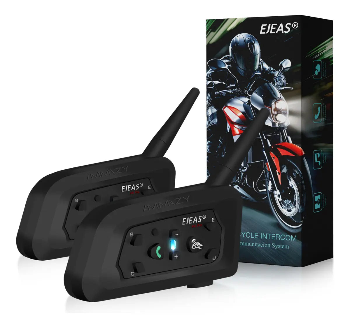 Intercomunicadores V6 Plus (Pack de 2)
