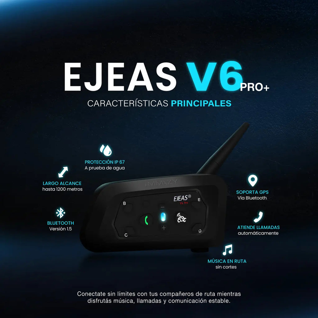 Intercomunicadores V6 Plus (Pack de 2)